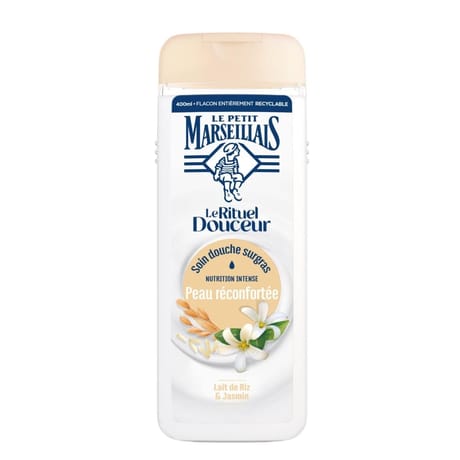 Le petit marseillais douche lait de riz et jasmin 400ml