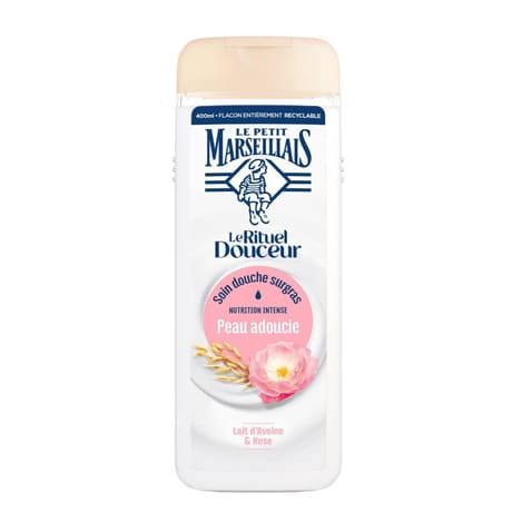 Le petit marseillais soin douche surgras rituel douceur lait d'avoine et rose 400ml