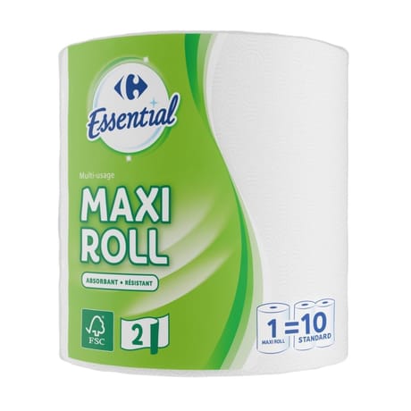 Carrefour essential essuie-tout Maxi Roll
