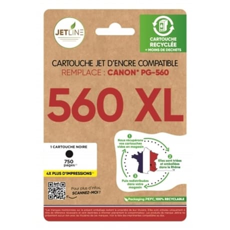 Jetline cartouche d'encre C-560 B XL