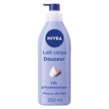 Nivea body lait douceur peau sèche avec pompe 250ml