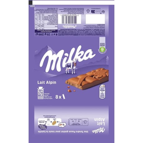 Milka mini tablettes laits 8x25-200g