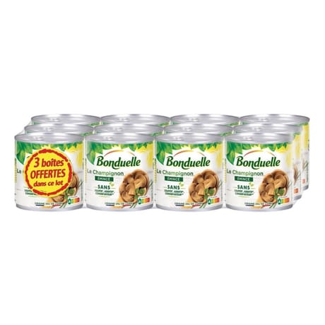 Bonduelle le champignon emince sans sulfit x12 - 2760g