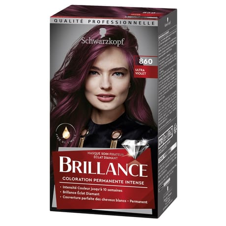 Schwarzkopf brillance coloration permanente intense 860 ultra violet