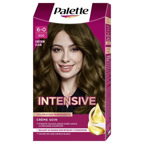 Schwarzkopf palette coloration crème soin permanente 600 châtain clair