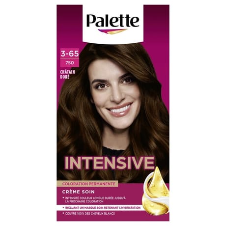 Schwarzkopf palette coloration crème soin 750 châtain doré 3-65