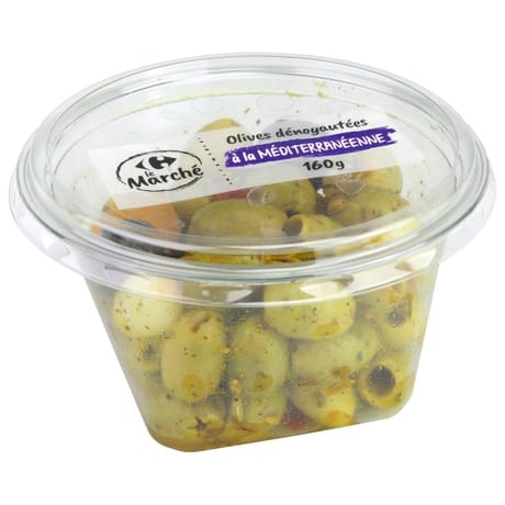 Olives dénoyautées méridional Carrefour 160g