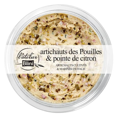 Atelier blini artichauts d'Italie & citron 140g