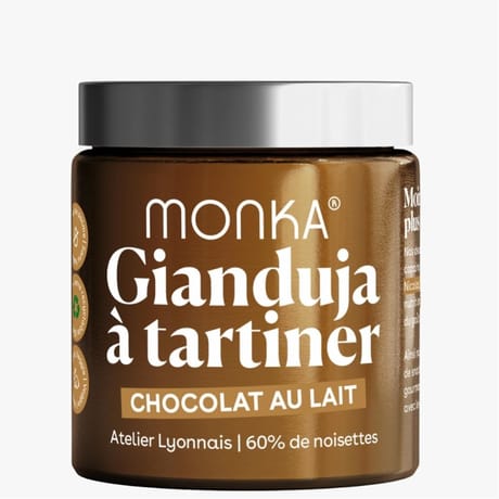 Monka gianduja à tartiner chocolat au lait 200g