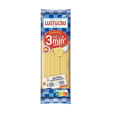Lustucru spaghetti cuisson rapide 3mn 500g