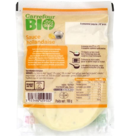 Sauce oseille biologique 100g carrefour