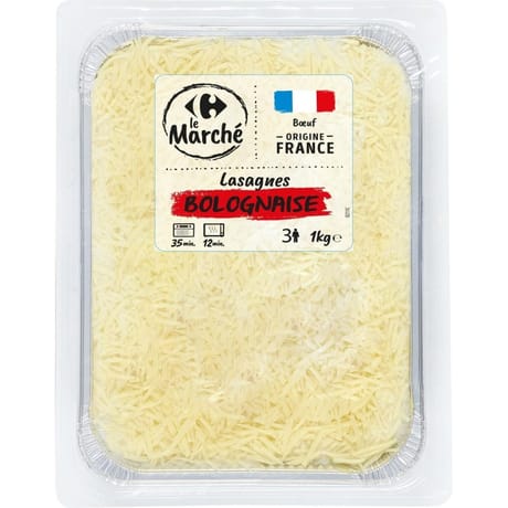 Crf le marché lasagne bolognaise 1kg