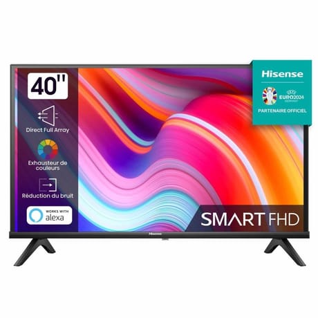 Hisense téléviseur smart tv full hd 100cm 40" 40A4K