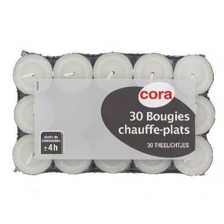 Cora chauffe plats x30 blanc
