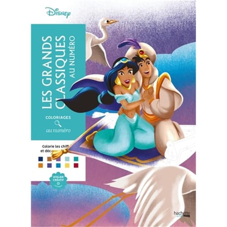 Coloriages au numéro Disney : les grands classiques