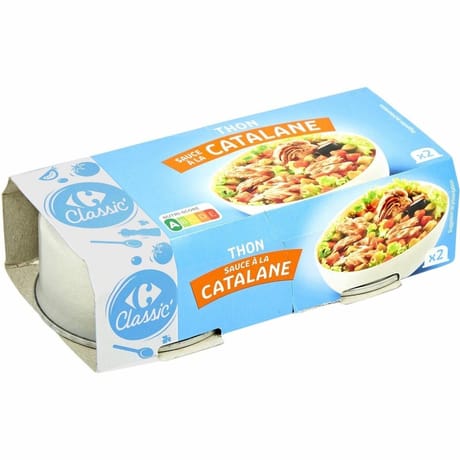 Carrefour classic' thon sauce à la catalane 2x135g
