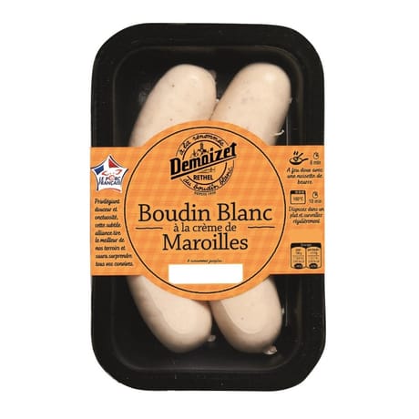 Demoizet boudin blanc à la crème de Maroilles X2 230g