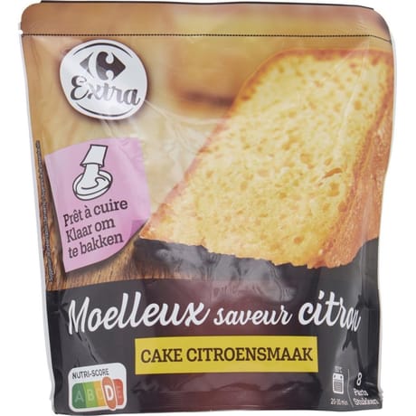 Carrefour extra préparation gâteau moelleux citron 500g