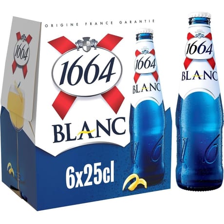 1664 Blanc bière blanche aromatisée 6x25cl 5%vol