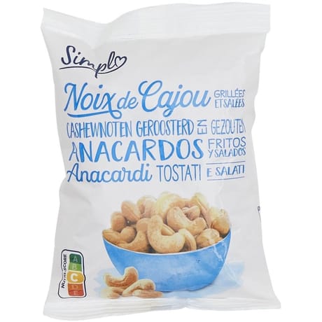 Simpl noix de cajou grillées salées 150g