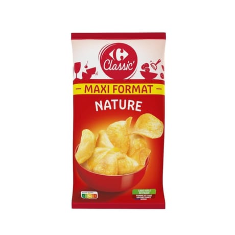 Carrefour classic' chips nature 350g
