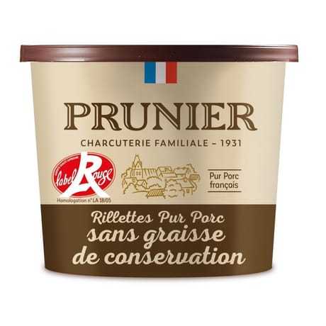 Prunier rillettes pur porc label rouge 200g