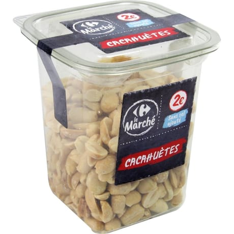 Cacahuètes grillées 180g Carrefour le marché