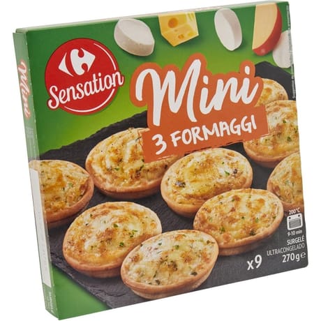 Carrefour mini pizza 3 fromages 270g