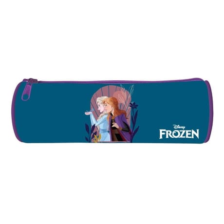 Trousse ronde bleu la reine des neiges