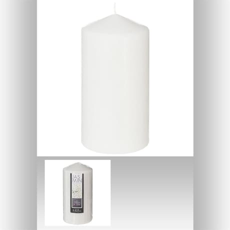 Bougie ronde jasmin 7X14 cm - 395g