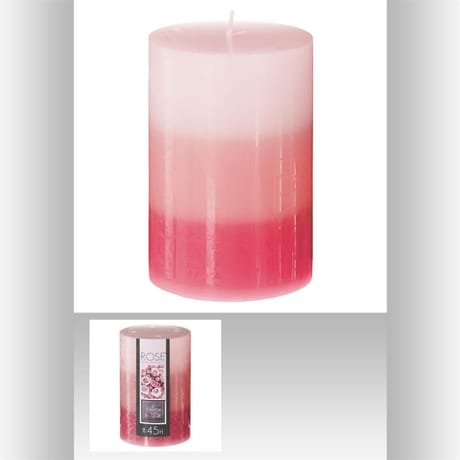 Bougie petit format trio rose 7 x 10 cm