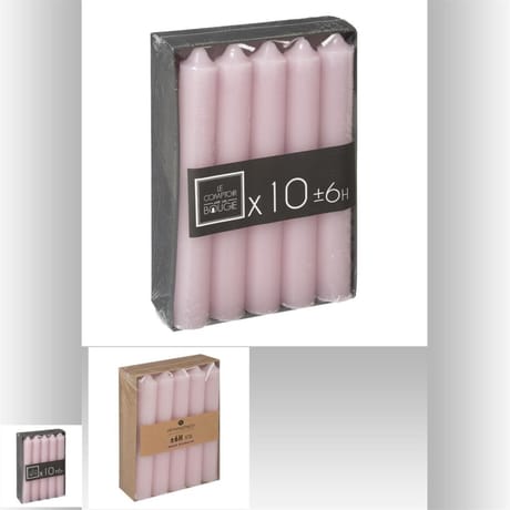 Bougies bâtons x10