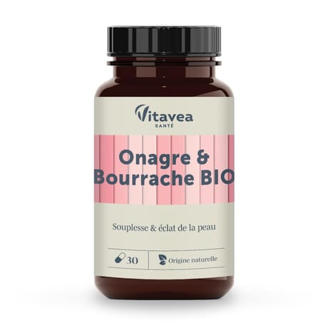 Vitavea les essentiels onagre bourrache bio x30