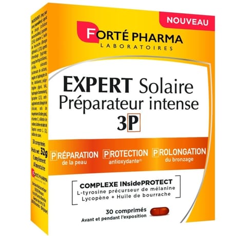 Forte pharma expert préparateur solaire 3p 1 mois x20