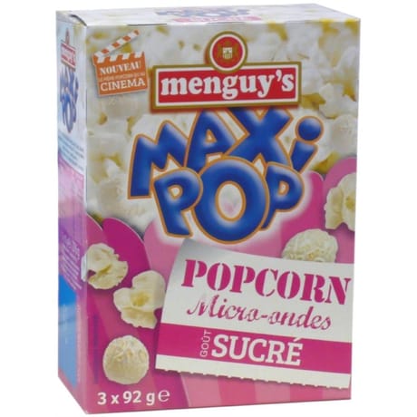Menguy's pop corn micro-ondes sucré 3x92g