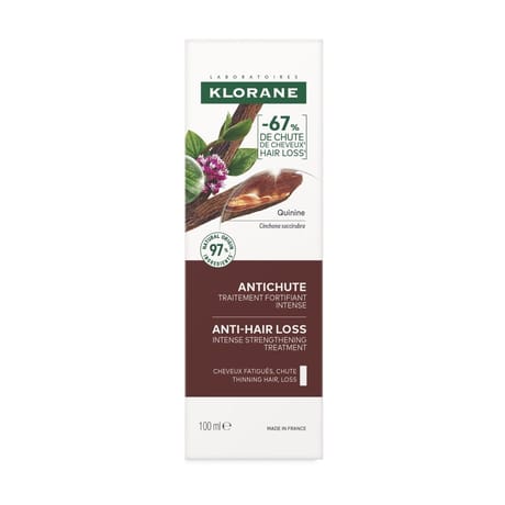 Klorane Quinine +edelweiss traitement fortifiant intense antichute 100ml