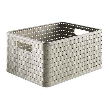 Panier de rangement a4 taupe country