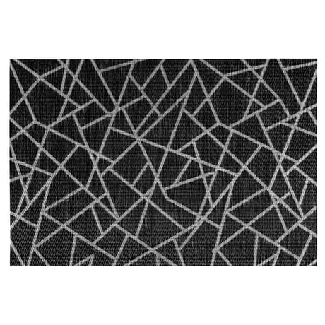 Set de table craquelé 45 x 30 cm - coloris noir