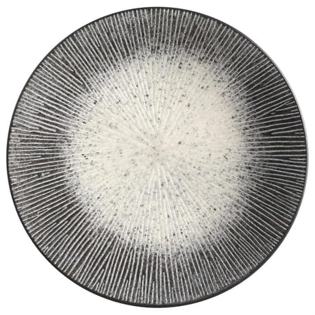 Assiette dessert atelier 21 cm coloris gris