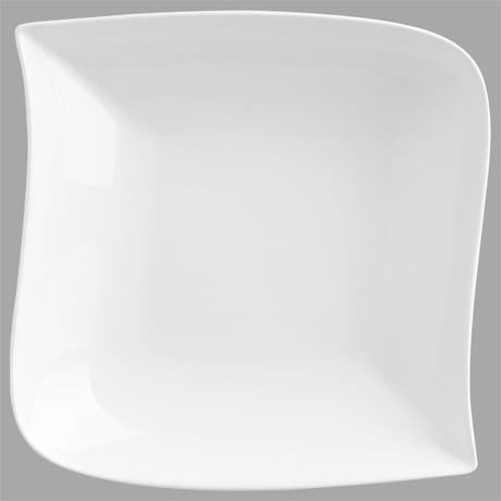 Assiette creuse carré vague 21 cm