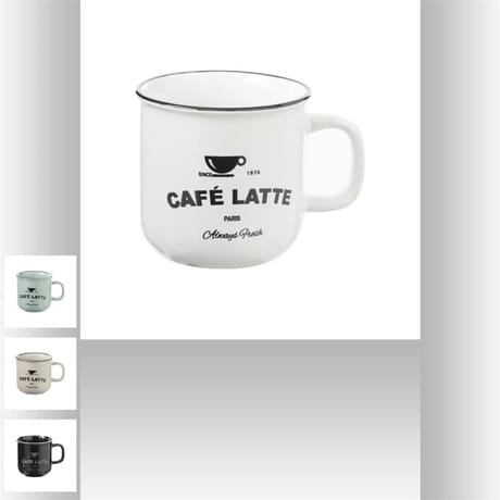 Mug émail bistrot 42 cl