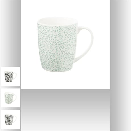 Mug floral green 33 cl
