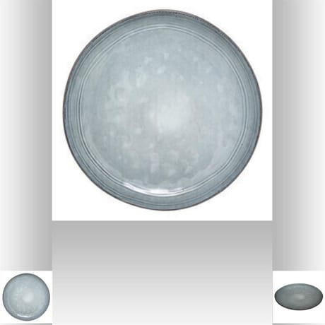 Assiette plate fleur bleu d 26 cm