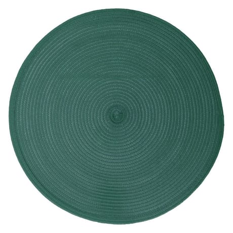 Set de table tressé rond émeraude