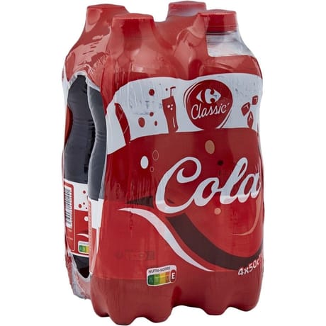 Carrefour Classic' soda cola 4x50cl