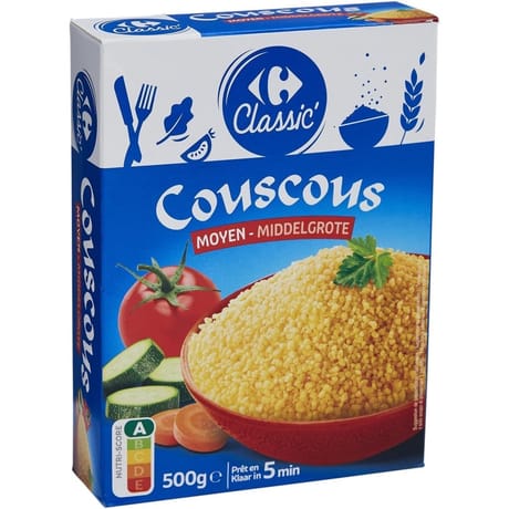 Carrefour classic' couscous grain moyen 500g