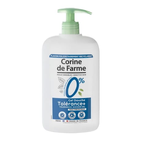 Corinne de farme douche soin 0% pure peaux sensibles 750ml dont 250ml offert