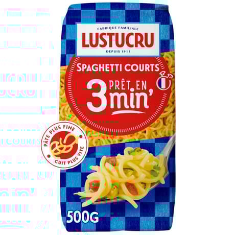 Lustucru spaghetti court cuisson rapide 500gr