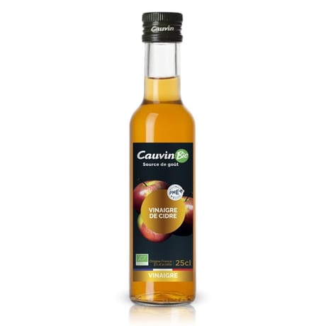 Cauvin vinaigre de cidre bio origine France 25cl