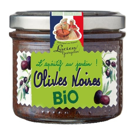 Lucien georgelin tartinables olives noires bio 100g les recettes cuites au chaudron